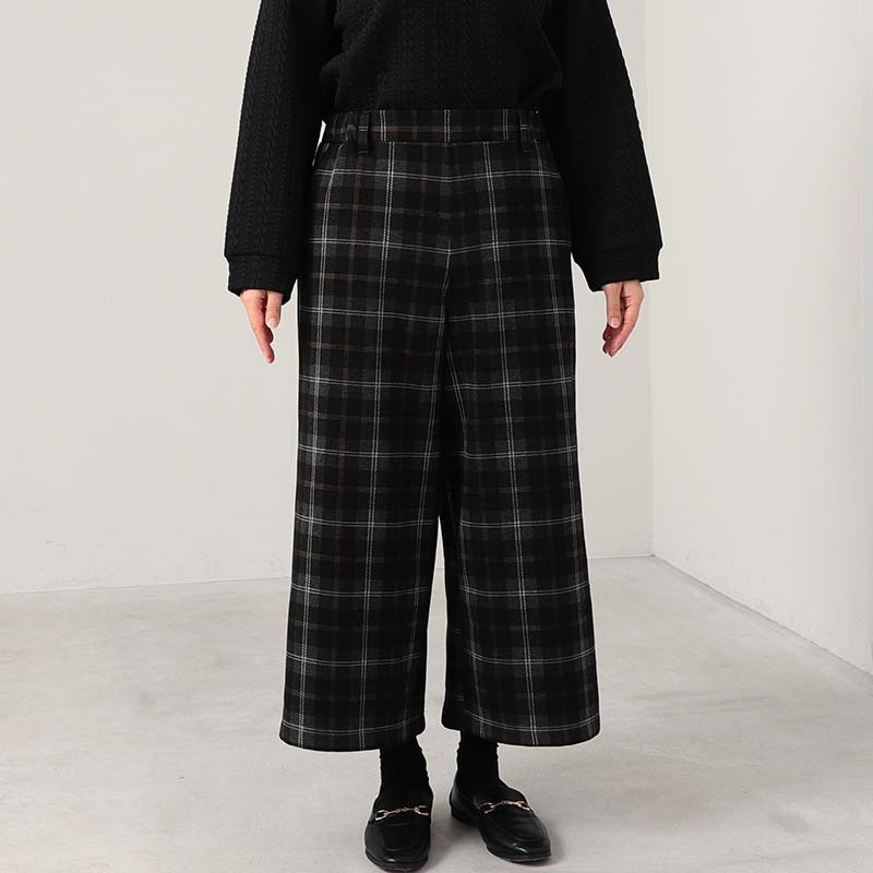 【WEB/一部店舗限定】 裏起毛ニットワイドパンツ12