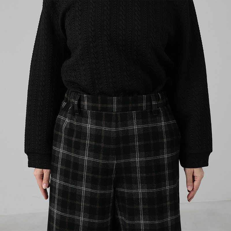 【WEB/一部店舗限定】 裏起毛ニットワイドパンツ15