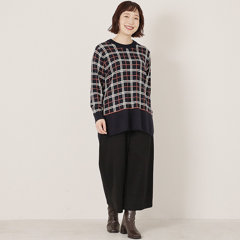 【WEB/一部店舗限定】 裏起毛ニットワイドパンツ4