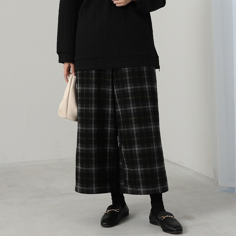 【WEB/一部店舗限定】 裏起毛ニットワイドパンツ9