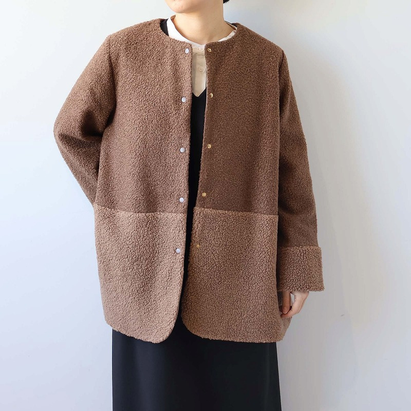 ミックスボアフーテッドジャケット13