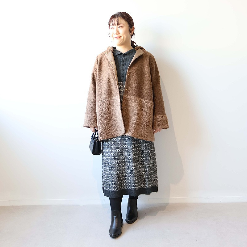 ミックスボアフーテッドジャケット2