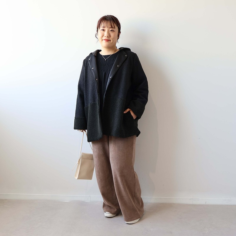 ミックスボアフーテッドジャケット3