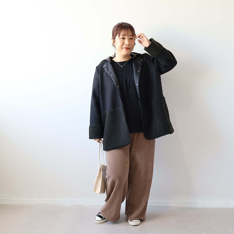 ミックスボアフーテッドジャケット4