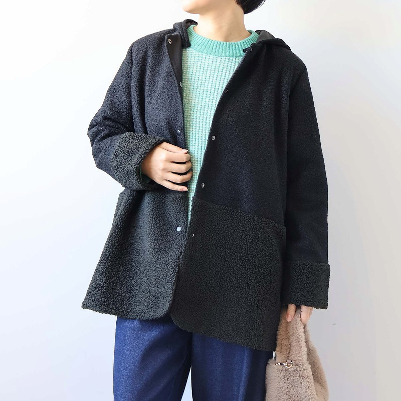 ミックスボアフーテッドジャケット6