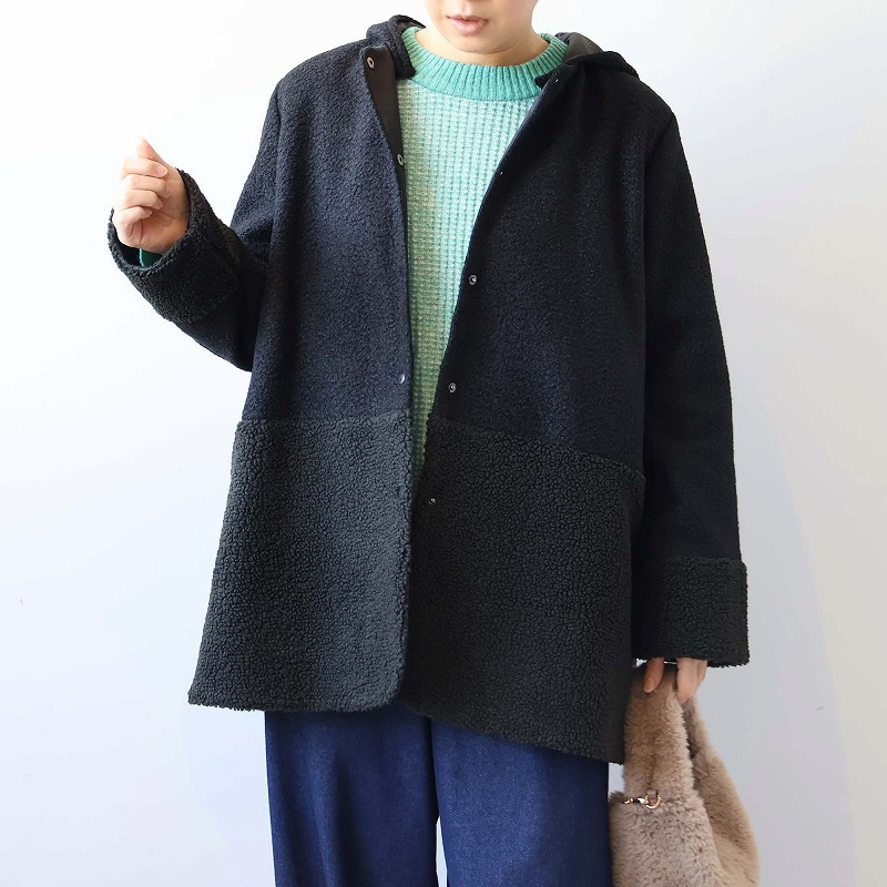 ミックスボアフーテッドジャケット7