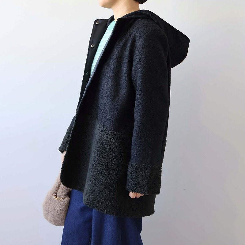 ミックスボアフーテッドジャケット8