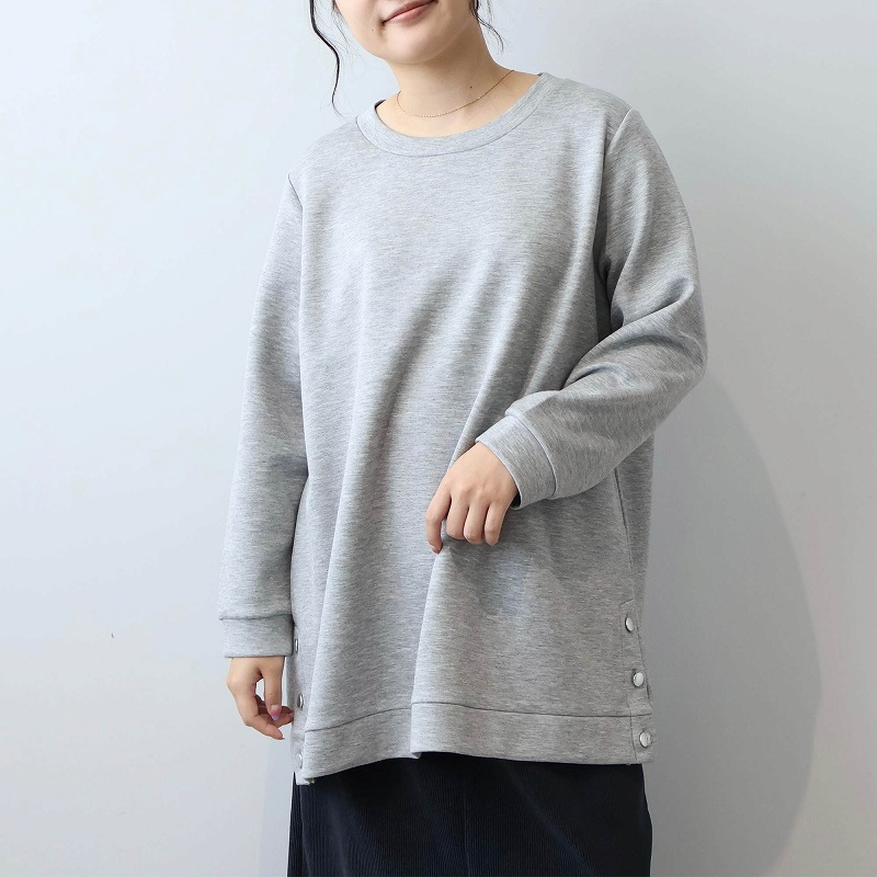 ふっくらダンボールニットサイドボタンチュニック10