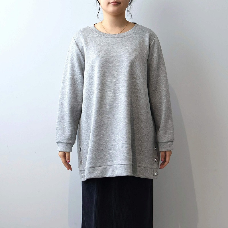 ふっくらダンボールニットサイドボタンチュニック13