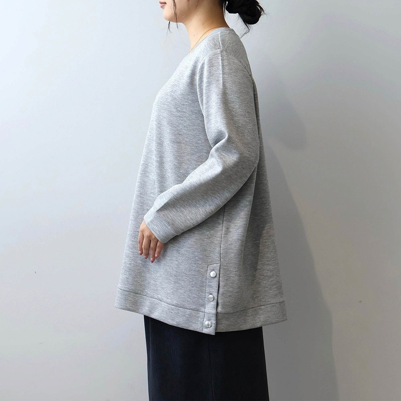 ふっくらダンボールニットサイドボタンチュニック14