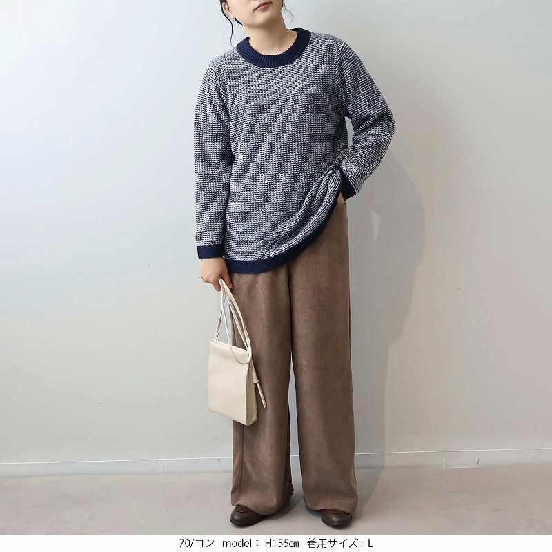 タック編みニットプルオーバー12