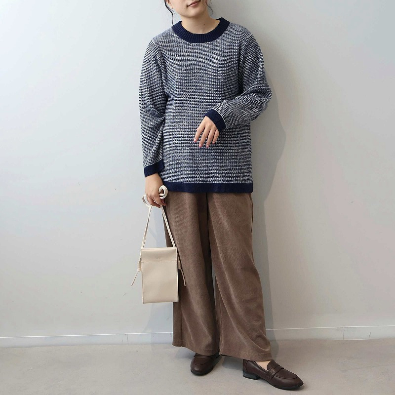 タック編みニットプルオーバー14