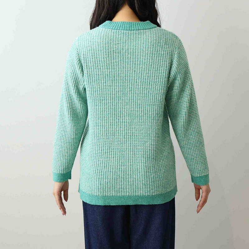 タック編みニットプルオーバー19