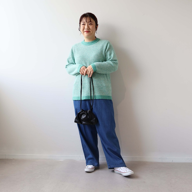 タック編みニットプルオーバー3