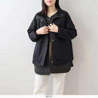 ライトキルトベストセットスタンドカラーブルゾン