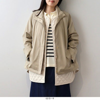 ライトキルトベストセットスタンドカラーブルゾン