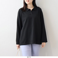 ふわ軽ニットスキッパーポロ LL/3L/4L/5L MB mint breezeミントブリーズ