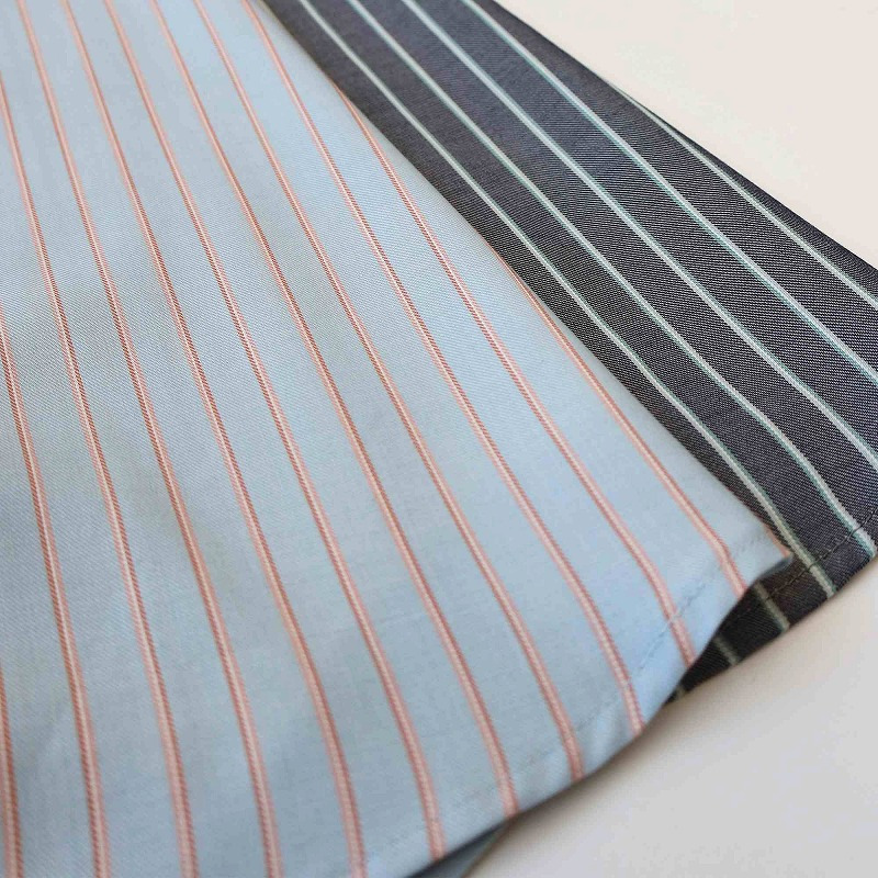 ソフトビエラストライプ切替えシャツ LL/3L/4L/5L MB mint breezeミントブリーズ15