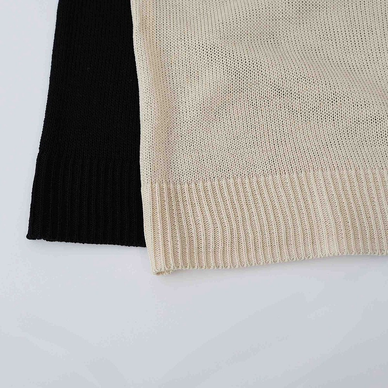 リネンライク2WAYニットベスト LL/3L/4L/5L MB mint breezeミントブリーズ18