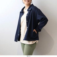 ソフト裏毛 スタンドカラー ブルゾン LL/3L/4L/5L MB mint breezeミントブリーズ