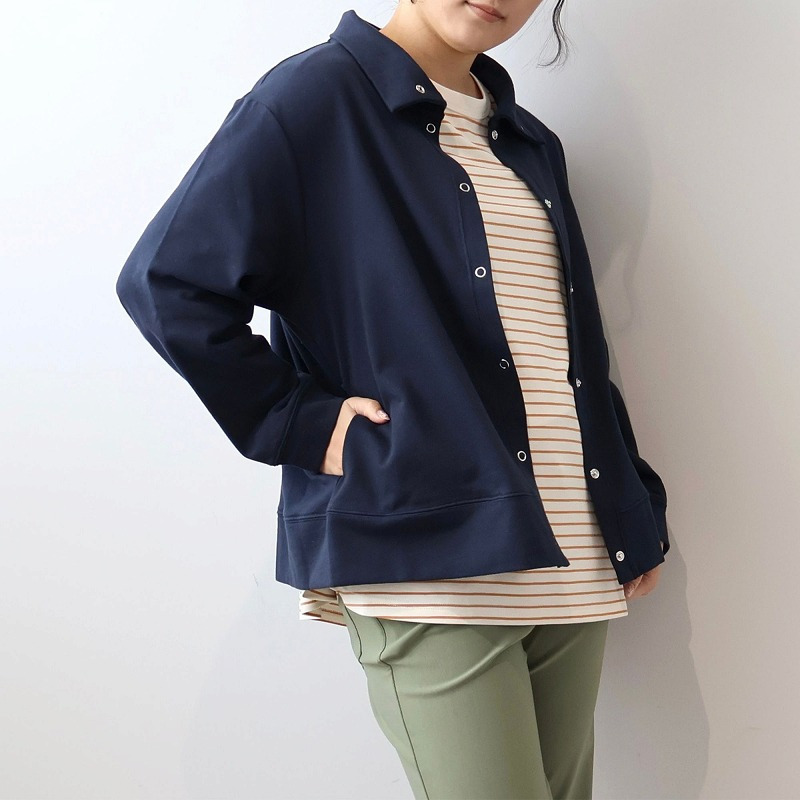 ソフト裏毛 スタンドカラー ブルゾン LL/3L/4L/5L MB mint breezeミントブリーズ10