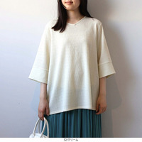 【WEB/一部店舗限定】Vネック バックギャザーカットソー LL/3L/4L/5L/6L MB mint breezeミントブリーズ