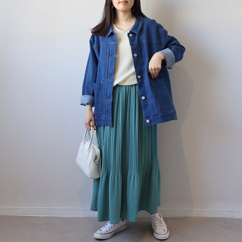 【WEB/一部店舗限定】Vネック バックギャザーカットソー LL/3L/4L/5L/6L MB mint breezeミントブリーズ7