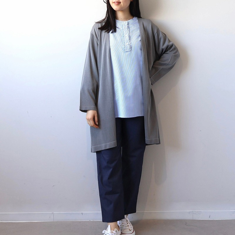 【WEB/一部店舗限定】フリル使いバンドカラーブラウス LL/3L/4L/5L/6L MB mint breezeミントブリーズ10