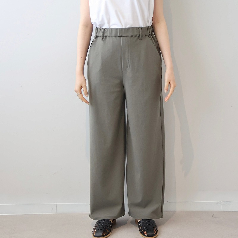 【接触冷感】【吸水速乾】さらさらストレッチワイドパンツ LL/3L/4L/5L MB mint breezeミントブリーズ10