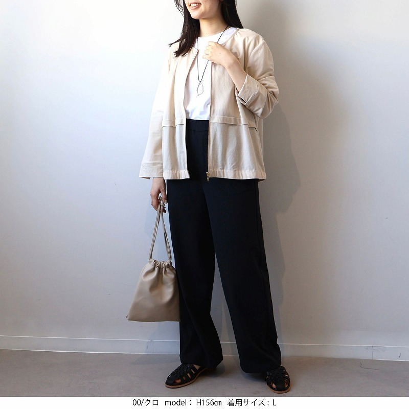 【接触冷感】【吸水速乾】さらさらストレッチワイドパンツ LL/3L/4L/5L MB mint breezeミントブリーズ2