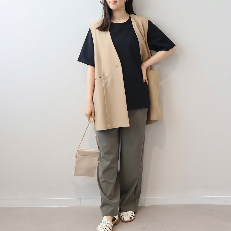 【接触冷感】【吸水速乾】さらさらストレッチワイドパンツ LL/3L/4L/5L MB mint breezeミントブリーズ6