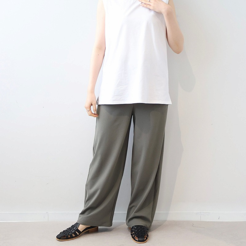 【接触冷感】【吸水速乾】さらさらストレッチワイドパンツ LL/3L/4L/5L MB mint breezeミントブリーズ8