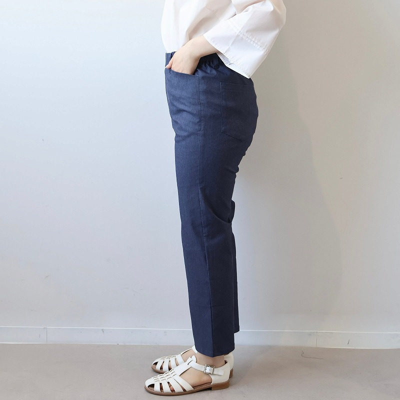 デニムライク ストレッチ クトプトパンツ LL/3L/4L/5L/6L MB mint breezeミントブリーズ13