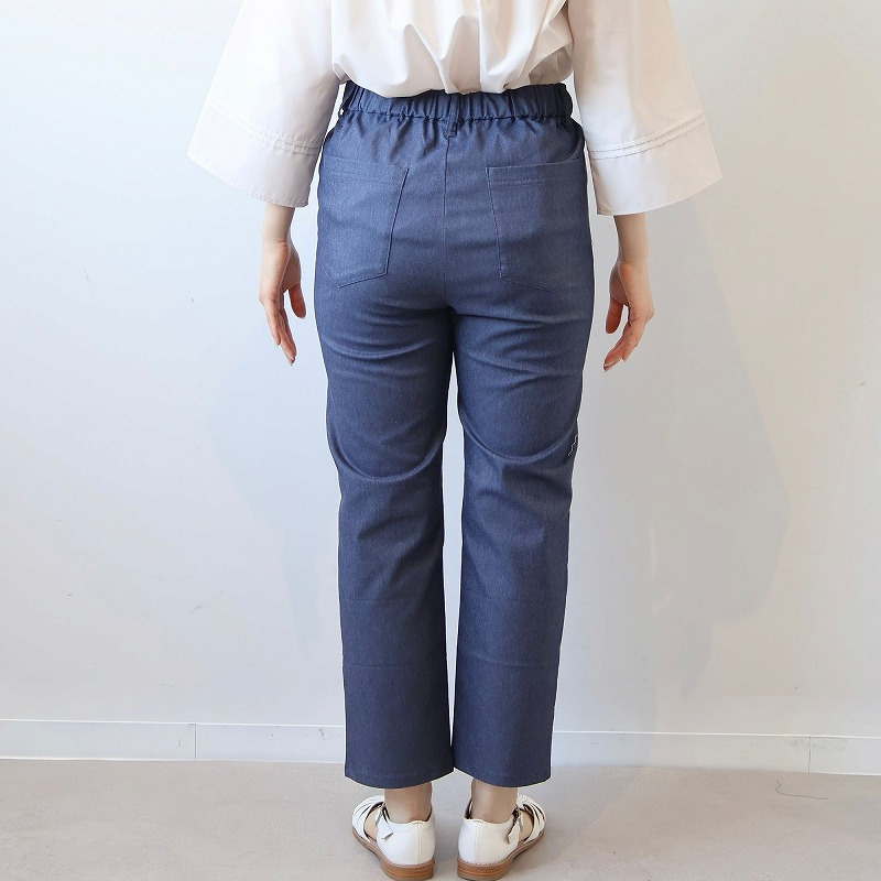 デニムライク ストレッチ クトプトパンツ LL/3L/4L/5L/6L MB mint breezeミントブリーズ14