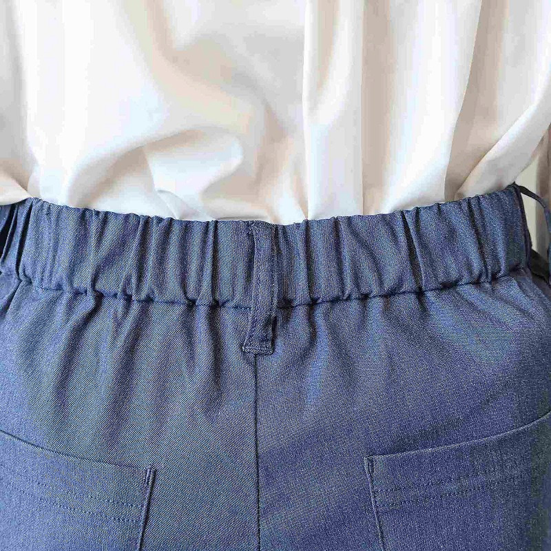 デニムライク ストレッチ クトプトパンツ LL/3L/4L/5L/6L MB mint breezeミントブリーズ16