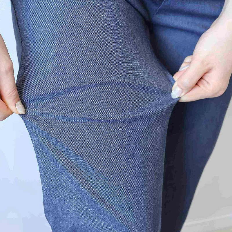 デニムライク ストレッチ クトプトパンツ LL/3L/4L/5L/6L MB mint breezeミントブリーズ17