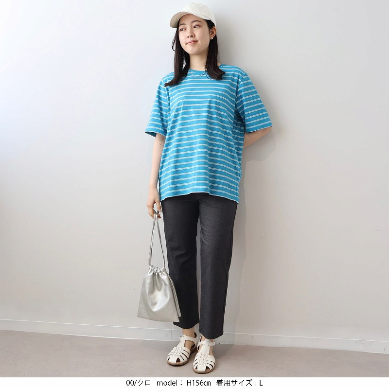 デニムライク ストレッチ クトプトパンツ LL/3L/4L/5L/6L MB mint breezeミントブリーズ2