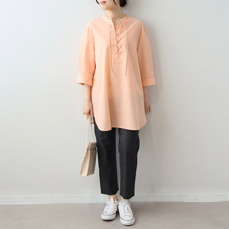 デニムライク ストレッチ クトプトパンツ LL/3L/4L/5L/6L MB mint breezeミントブリーズ4