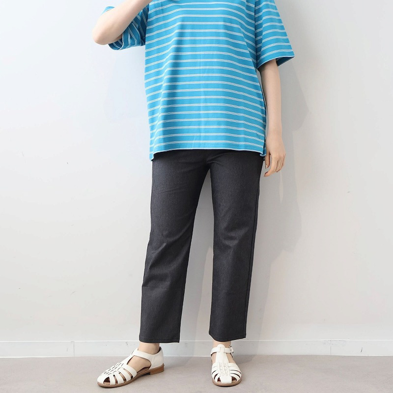 デニムライク ストレッチ クトプトパンツ LL/3L/4L/5L/6L MB mint breezeミントブリーズ5