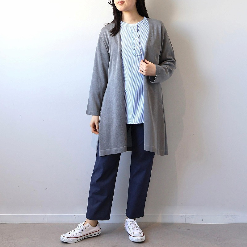 デニムライク ストレッチ クトプトパンツ LL/3L/4L/5L/6L MB mint breezeミントブリーズ9