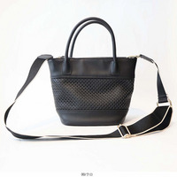 【タイムセール】パンチングミニトートバッグ