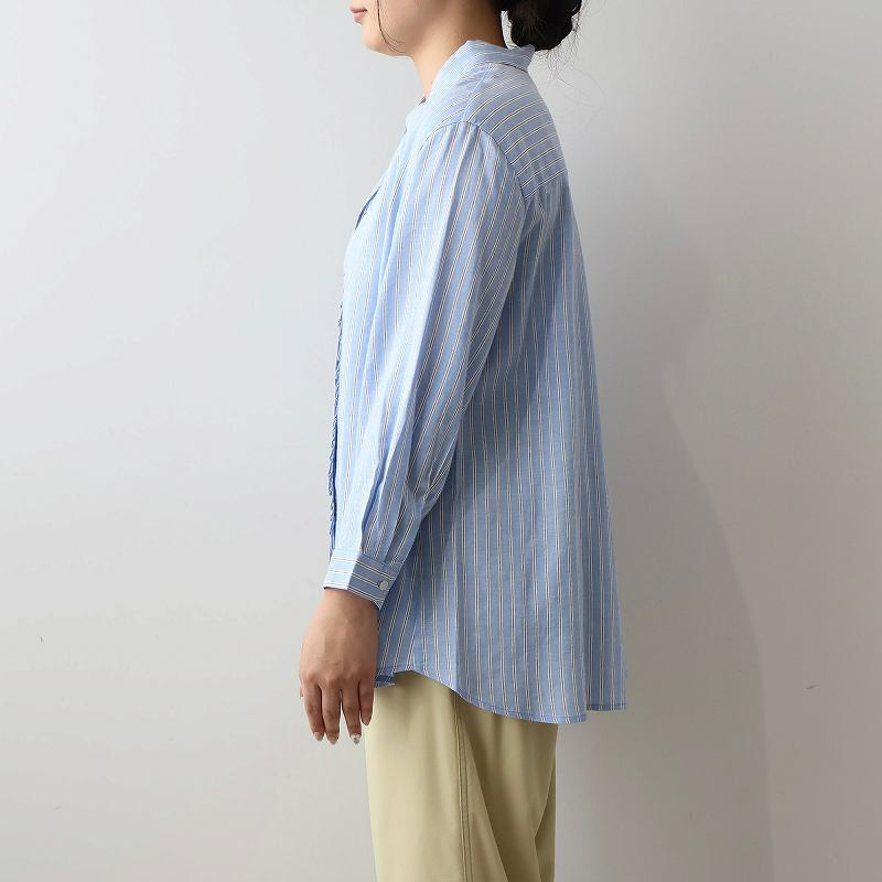 【UVカット・接触冷感】フリルデザイン シャツ ブラウス LL/3L/4L/5L MB mint breezeミントブリーズ13