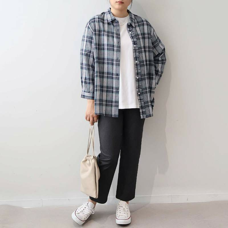 【UVカット・接触冷感】フリルデザイン シャツ ブラウス LL/3L/4L/5L MB mint breezeミントブリーズ7