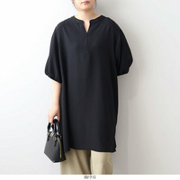 【WEB/一部店舗限定】バルーンスリーブ チュニック ブラウス LL/3L/4L/5L/6L MB mint breezeミントブリーズ