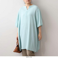 【WEB/一部店舗限定】バルーンスリーブ チュニック ブラウス LL/3L/4L/5L/6L MB mint breezeミントブリーズ