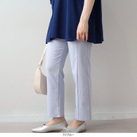 サイドシーム  ストレッチ クロップドパンツLL/3L/4L/5L/6L MB mint breezeミントブリーズ
