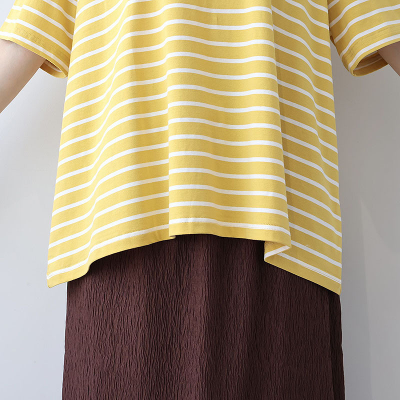【WEB限定】フレアヘムボーダーTシャツLL/3L/4L/5L/6L MB mint breezeミントブリーズ17