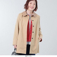 2WAY ステンカラーショートコート LL/3L/4L/5L/6L MB mint breezeミントブリーズ