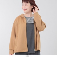 バックギャザーパーカー LL/3L/4L/6L MB mint breezeミントブリーズ