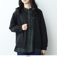 メタルボタンクルーネックカーディガン LL/3L/4L/5L/6L MB mint breezeミントブリーズ